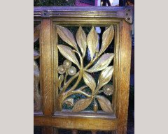 Alfred Waterhouse Attributed, a pair of Gothic Revival hinged alter gate - Thumbnail 10