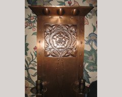 Margaret Gilmour. Rare Glasgow School wall sconce - Thumbnail 3