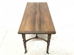 E W Godwin for Collinson and Lock. A fine quality Anglo Japanese fold over card table - Thumbnail 10