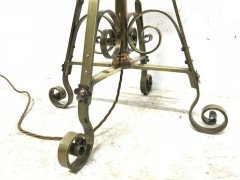 Benham and Froud. Arts Crafts copper and brass telescopic electric standard lamp - Thumbnail 5