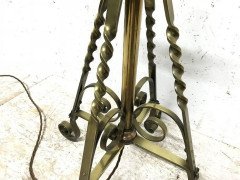 Benham and Froud. Arts Crafts copper and brass telescopic electric standard lamp - Thumbnail 6
