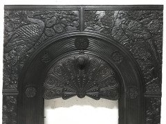Thomas Jeckyll for Barnard Bishop and Barnard. A rare cast iron fire insert designed by Thomas Jeckyll. - Thumbnail 4