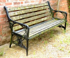 Dr. Christopher Dresser. A Coalbrookdale garden canopy bench - Thumbnail 1