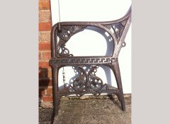 Dr. Christopher Dresser. A Coalbrookdale garden canopy bench - Thumbnail 4