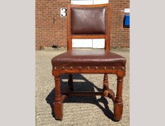 A. W. N. Pugin for Gillows. Two almost identical sets of Gothic Revival Oak dining chairs designed for The House Of Lords - Thumbnail 30