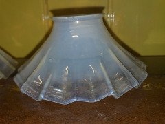 French Style, Pair of Milky Glass Shades (c.1910) - Thumbnail 4