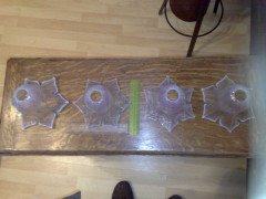 Rare set of four Vaseline shade - Thumbnail 1