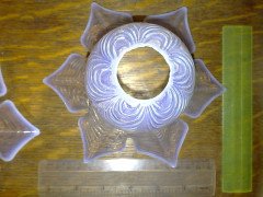 Rare set of four Vaseline shade - Thumbnail 3