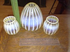 Rare petite pair of Vaseline stripe shade - Thumbnail 2