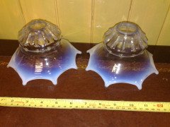 Rare pair of Vaseline spider web shade - Thumbnail 1