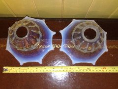 Rare pair of Vaseline spider web shade - Thumbnail 2