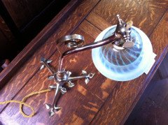W. A. S. Benson. Rare copper and brass table lamp - Thumbnail 3