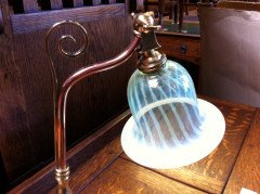 WAS Benson. A rare copper and brass table lamp - Thumbnail 4