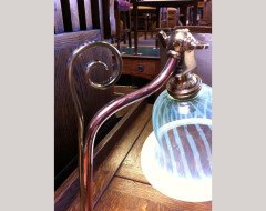 W. A. S. Benson. A rare copper and brass table lamp - Thumbnail 5