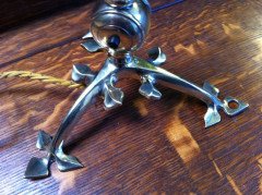 W. A. S. Benson. A rare copper and brass table lamp - Thumbnail 6