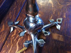 W. A. S. Benson. A rare copper and brass table lamp - Thumbnail 7