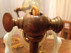 W. A. S. Benson. Rare pair of swan shaped table lights with mistletoe leaf and berry bases. - Thumbnail 5