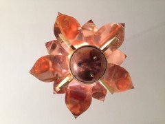 W. A. S. Benson. A rare copper and brass lantern with large reflector in the shape of petals - Thumbnail 7