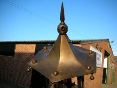 Arthur Simpson. Rare Arts & Crafts Hatstand with a Copper Lantern to the Top - Thumbnail 2