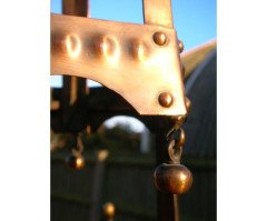 Arthur Simpson. Rare Arts & Crafts Hatstand with a Copper Lantern to the Top - Thumbnail 8