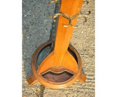 Arthur Simpson. Rare Arts & Crafts Hatstand with a Copper Lantern to the Top - Thumbnail 11