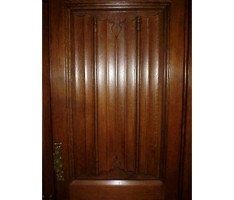 A. W. N. Pugin for J G Crace. important Gothic Revival Oak treble wardrobe of superior quality - Thumbnail 12