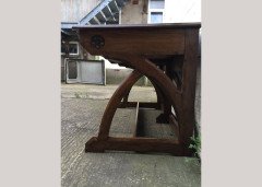 A. W. N. Pugin. An important early Oak desk. - Thumbnail 6