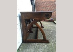 A. W. N. Pugin. An important early Oak desk. - Thumbnail 9