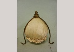 W. A. S. Benson. Rare set of three shades with original silk coverings - Thumbnail 3