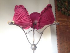 W. A. S. Benson. Rare three branch adjustable standard lamp with extending and inverting shades - Thumbnail 5