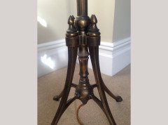 W. A. S. Benson. Rare three branch adjustable standard lamp with extending and inverting shades - Thumbnail 12