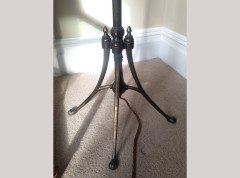 W. A. S. Benson. Rare three branch adjustable standard lamp with extending and inverting shades - Thumbnail 14