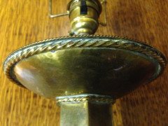 Gordon Russell Attributed, an Arts & Crafts brass table lamp - Thumbnail 10