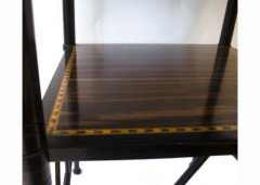 E. W. Godwin for William Watt. An important Anglo-Japanese ebonised and inlaid side table - Thumbnail 4