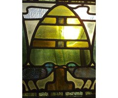 C. F. A Voysey for Liberty & Co. iconic Arts & Crafts Oak three fold screen Wyburd Studio's - Thumbnail 8