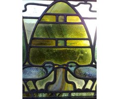 C. F. A Voysey for Liberty & Co. iconic Arts & Crafts Oak three fold screen Wyburd Studio's - Thumbnail 12