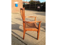 Arthur Simpson. Armchair with shaped back and original ratten drop - Thumbnail 4