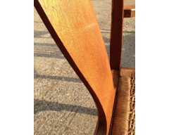 Arthur Simpson. Armchair with shaped back and original ratten drop - Thumbnail 8