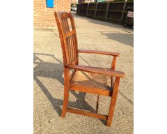 Arthur Simpson. Armchair with shaped back and original ratten drop - Thumbnail 13