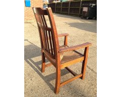 Arthur Simpson. Armchair with shaped back and original ratten drop - Thumbnail 14