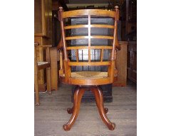 E. W. Godwin for William Watt. A Jacobean or Old English office swivel Armchair - Thumbnail 7