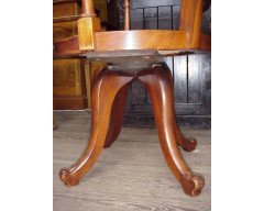 E. W. Godwin for William Watt. A Jacobean or Old English office swivel Armchair - Thumbnail 9