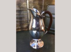Josef Hoffmann, Style of. A rare German Arts & Crafts '925' silver claret jug - Thumbnail 1