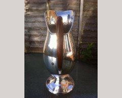 Josef Hoffmann, Style of. A rare German Arts & Crafts '925' silver claret jug - Thumbnail 2