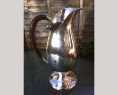 Josef Hoffmann, Style of. A rare German Arts & Crafts '925' silver claret jug - Thumbnail 3