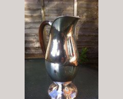 Josef Hoffmann, Style of. A rare German Arts & Crafts '925' silver claret jug - Thumbnail 4