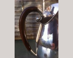 Josef Hoffmann, Style of. A rare German Arts & Crafts '925' silver claret jug - Thumbnail 5