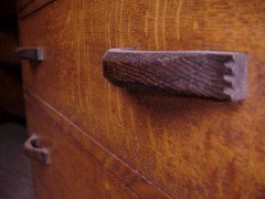 Arthur Simpson. An Arts & Crafts Oak Bureau - Thumbnail 7