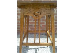 Wylie & Lochhead. A Well-Crafted pair of Arts & Crafts Oak Inlaid side tables and one other - Thumbnail 5