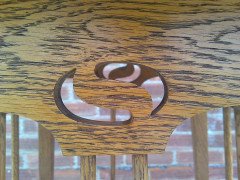 Wylie & Lochhead. A Well-Crafted pair of Arts & Crafts Oak Inlaid side tables and one other - Thumbnail 6